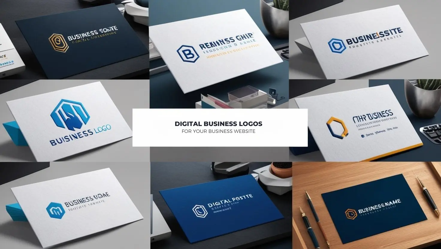 Business logo designs created with Fiverr Logo Maker